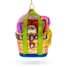 Load image into Gallery viewer, Beach Season Bag Glass Christmas Ornament