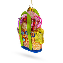 Load image into Gallery viewer, Beach Season Bag Glass Christmas Ornament