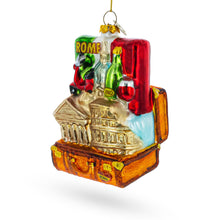 Load image into Gallery viewer, Rome, Italy Landmarks Glass Christmas Ornament