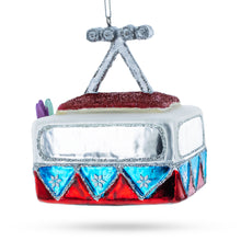 Load image into Gallery viewer, Gondola Ride with Santa, Fox, and Bear Glass Christmas Ornament