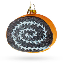 Load image into Gallery viewer, Chocolate Roll Cake Glass Christmas Ornament