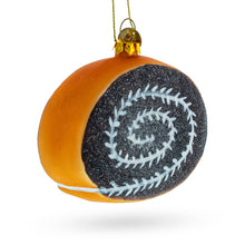 Load image into Gallery viewer, Chocolate Roll Cake Glass Christmas Ornament