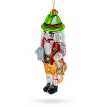 Load image into Gallery viewer, Bavarian Nutcracker with Beer Stein Glass Christmas Ornament