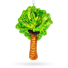 Load image into Gallery viewer, Tropical Coconut Tree Glass Christmas Ornament