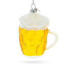 Load image into Gallery viewer, Glass of Foamy Beer Glass Christmas Ornament