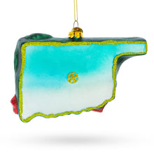 Load image into Gallery viewer, Oklahoma State Pride, USA - Blown Glass Christmas Ornament