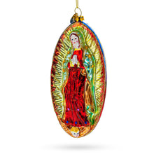 Load image into Gallery viewer, Blessed Virgin Mary Glass Christmas Ornament