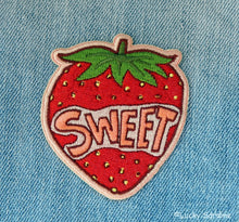Load image into Gallery viewer, "Sweet" Strawberry Embroidered Patch