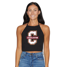 Load image into Gallery viewer, College of Charleston Black Halter Top