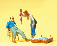 Load image into Gallery viewer, Preiser 45146 G Scale Pedestrians -- Give Me An Answer pkg(2)