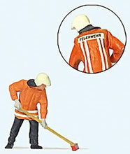 Load image into Gallery viewer, Preiser 28198 HO Scale German Fireman Sweeping