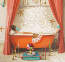 Load image into Gallery viewer, Princess Edwina Takes A Bath Art Print - 8.5" X 11"