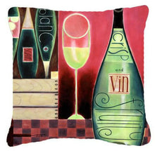 Load image into Gallery viewer, Wine Collection Blanc by Cathy Brear Canvas Decorative Pillow BCBR0068PW1414
