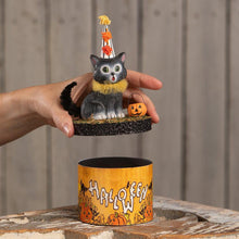 Load image into Gallery viewer, Cecil Cat on Box by Bethany Lowe Designs