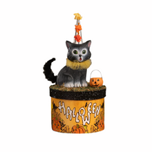 Load image into Gallery viewer, Cecil Cat on Box by Bethany Lowe Designs