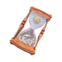 Load image into Gallery viewer, Celestial Sun And Moon Hourglass Brooch by Cherryloco