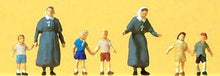 Load image into Gallery viewer, Preiser 79211 N Scale Pedestrians -- Protestant Sisters w/Children pkg(7)
