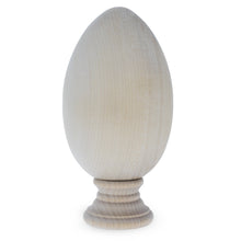Load image into Gallery viewer, Unfinished Blank Goose Wooden Egg with Detachable Stand 4.25 Inches