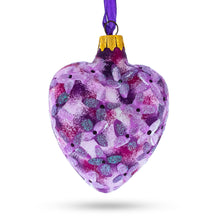 Load image into Gallery viewer, Our First Christmas Heart Glass Christmas Ornament