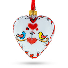 Load image into Gallery viewer, Valentine's Day Heart Shape Glass Christmas Ornament