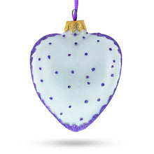 Load image into Gallery viewer, Teddy For My Grandson Glass Heart Christmas Ornament