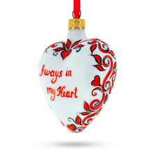 Load image into Gallery viewer, Love You Forever Red Heart Valentine's Glass Ornament