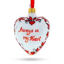 Load image into Gallery viewer, Love You Forever Red Heart Valentine's Glass Ornament