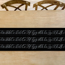 Load image into Gallery viewer, Chalkboard Alphabet Table Runner