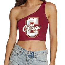 Load image into Gallery viewer, College of Charleston Maroon One Shoulder Top