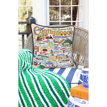 Load image into Gallery viewer, Chattanooga Hand-Embroidered Pillow by CatStudio