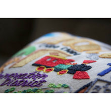 Load image into Gallery viewer, Chattanooga Hand-Embroidered Pillow by CatStudio