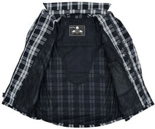 Load image into Gallery viewer, Checkered Men's Armored Black and White Flannel Shirt