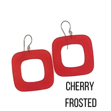 Load image into Gallery viewer, Deco Square Donut Drop Earrings