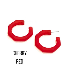 Load image into Gallery viewer, Kay Octagon Hoop Earrings