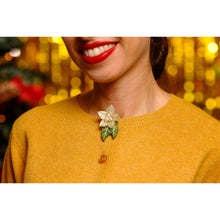 Load image into Gallery viewer, Christmas Flower Button Cover by Laliblue