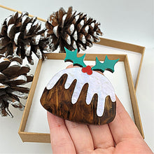 Load image into Gallery viewer, Christmas Pudding Brooch by Cherryloco