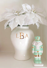 Load image into Gallery viewer, Sea Glass Nutcracker with 22K Gold Accents
