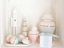 Load image into Gallery viewer, Cherry Blossom Pink Color Block Ginger Jar with Gold Accent