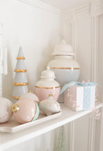 Load image into Gallery viewer, Cherry Blossom Pink Color Block Ginger Jar with Gold Accent
