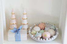 Load image into Gallery viewer, Blush Tiered Christmas Trees with 22K Gold Brushstroke Accent