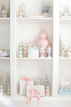 Load image into Gallery viewer, White Tiered Christmas Trees with 22K Gold Brushstroke Accent