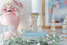 Load image into Gallery viewer, White Tiered Christmas Trees with 22K Gold Brushstroke Accent