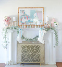 Load image into Gallery viewer, Pastel Christmas Village 3-Piece Set with 22K Gold Accents