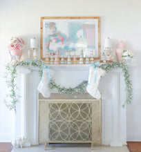 Load image into Gallery viewer, Sea Glass Tiered Christmas Trees with 22K Gold Brushstroke Accent