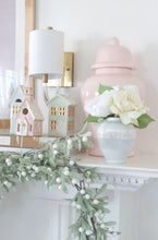 Load image into Gallery viewer, Pastel Christmas Village 3-Piece Set with 22K Gold Accents