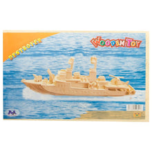 Load image into Gallery viewer, Navy Battleship Destroyer Boat Model Kit Wooden 3D Puzzle 13 Inches Long