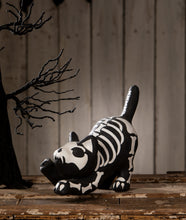 Load image into Gallery viewer, Skeleton Paper Mache Cat | Halloween Decor | Bethany Lowe
