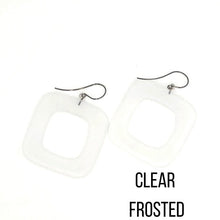 Load image into Gallery viewer, Deco Square Donut Drop Earrings