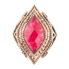 Load image into Gallery viewer, Cleopatra Bordeaux Quartz Ring