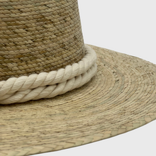 Load image into Gallery viewer, Floppy Palm Hat- Leaves Macrame Band